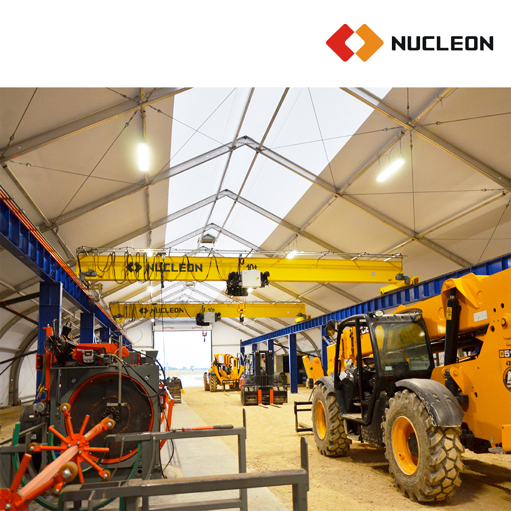 Heavy Load Nucleon High Performance Single Girder Overhead Travelling Crane with Wireless Remote Operation
