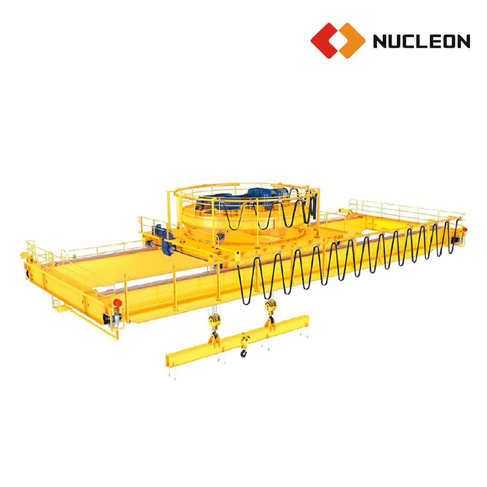 High Performance Double Girder Eot Magnetic Overhead Crane with Rotary Lifting Beam