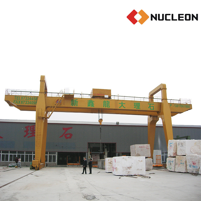 Industrial Heavy Load Factory Rail Track Mounted Gantry Crane for Stone and Marble Handling
