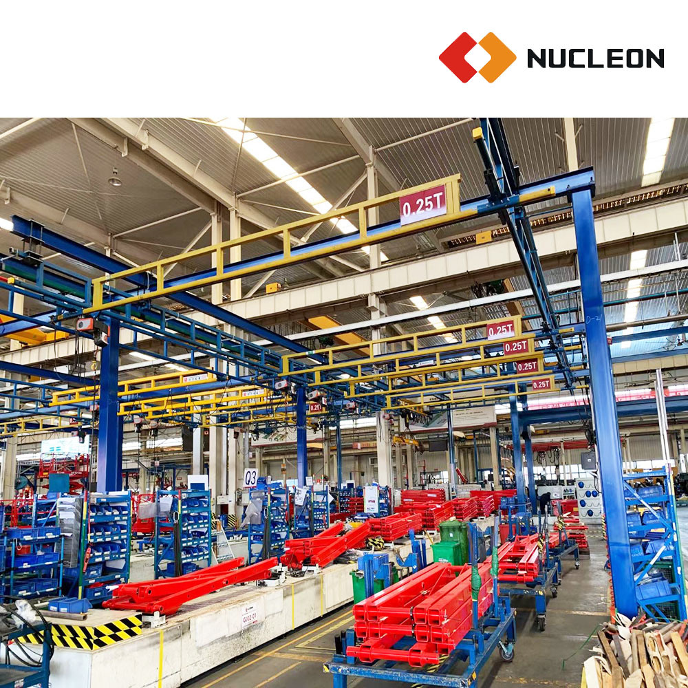 China 
                Nucleon 1 Ton Overhead Bridge Free Standing Cranes
             supplier