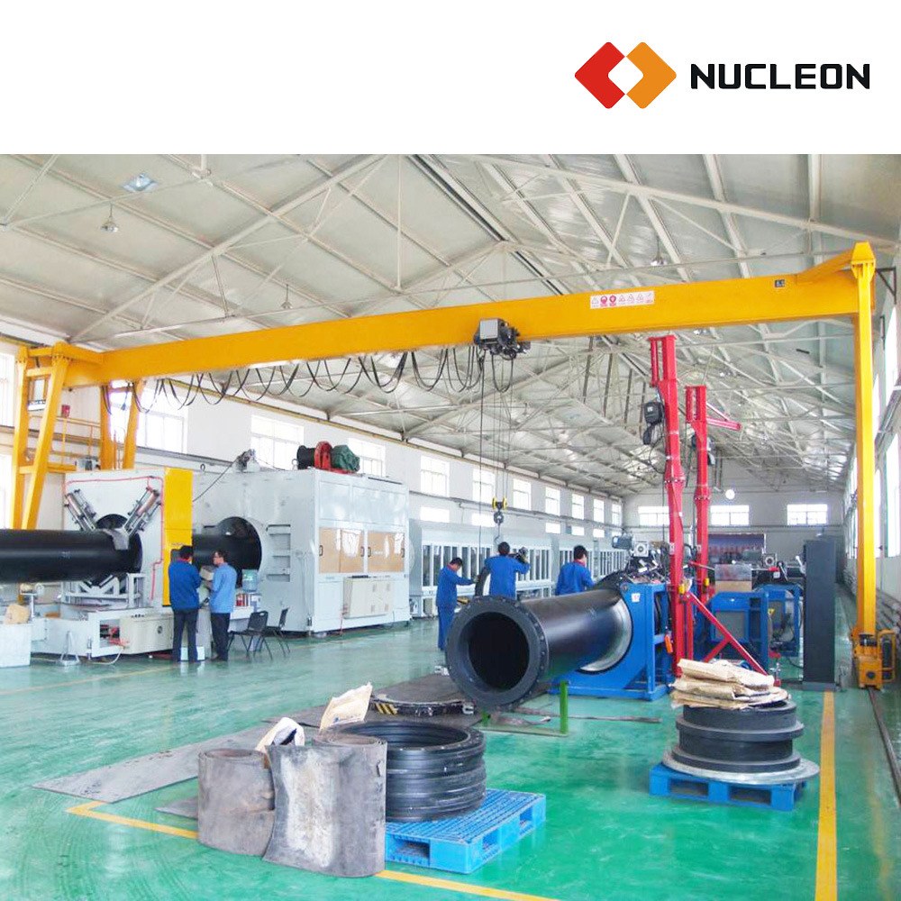 China 
                Nucleon 10t montado no chão viga único guindaste de pórtico de Viagem
             fornecedor