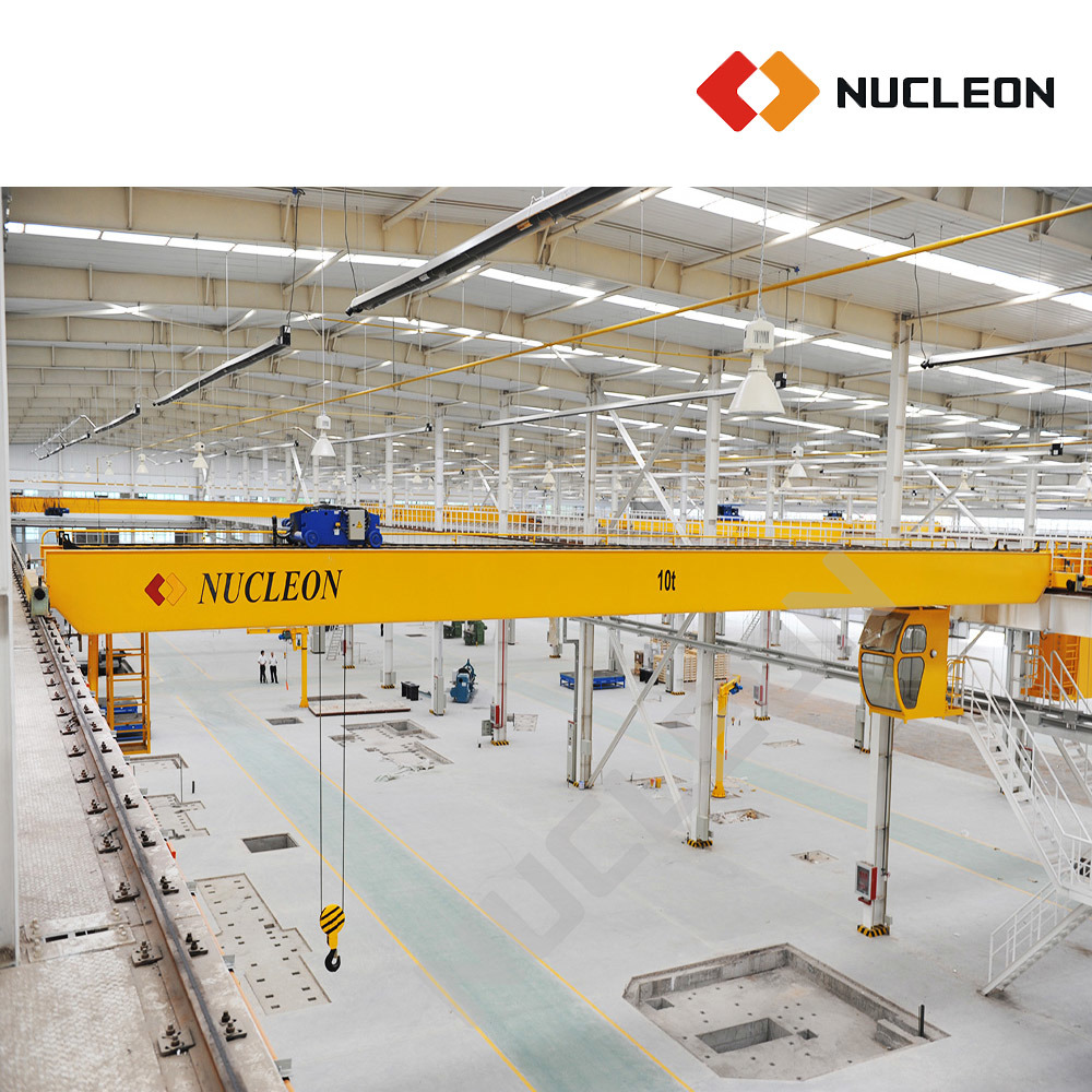 China 
                Nucleon 15t Electrtic Trolley Double Girder Eot Crane for Steel Sheets Workshop
             supplier