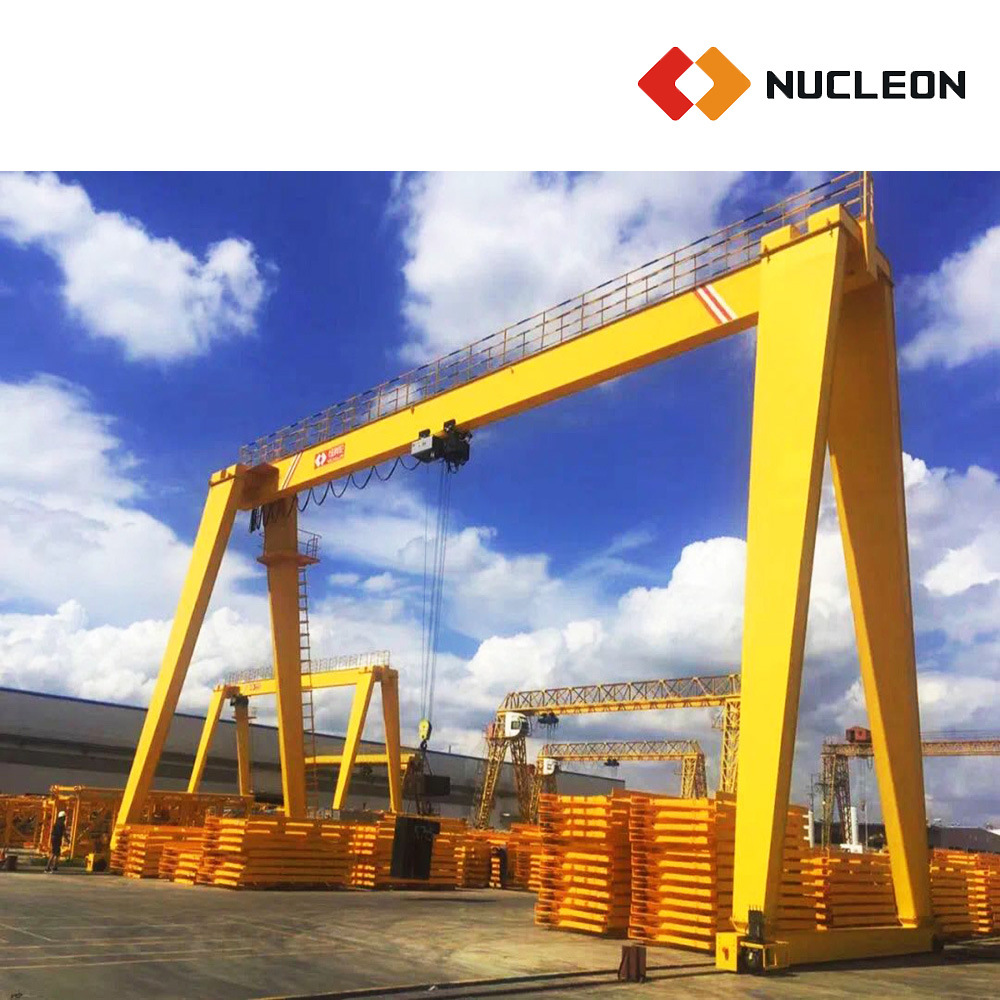 
                Nucleon 5 Ton Rail montato su telaio gru gantry per Impianto esterno
            