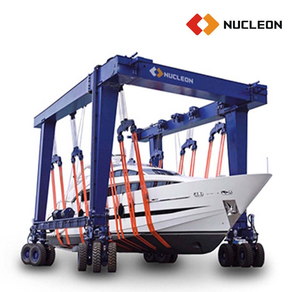 
                Nucleon 50~800 Ton Diesel Engine Powered Marine Boat Hoist Handling Equipment for Luxury Yacht
            