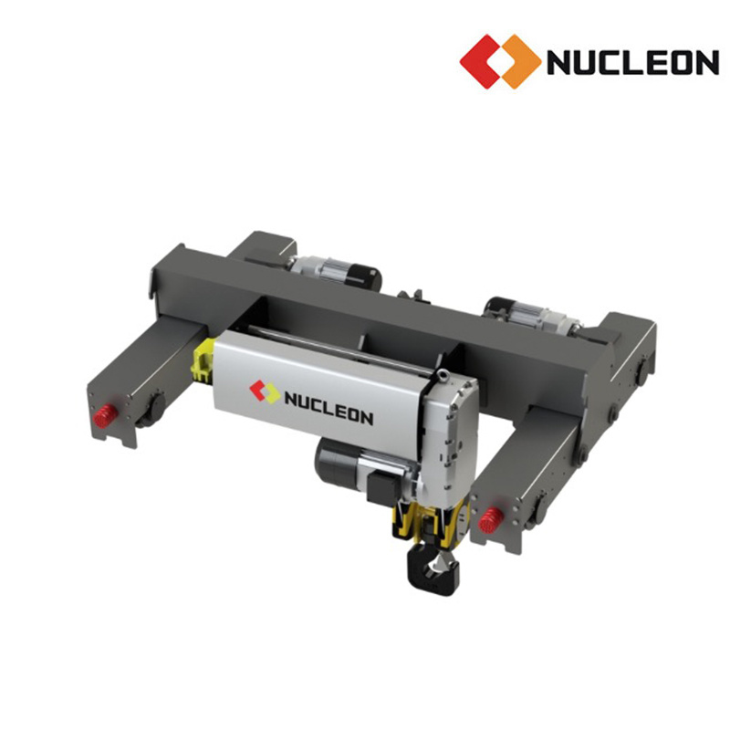 Nucleon 5t 10t 15t 20t Electric Double Girder Hoist Trolley with VFD Speed Control