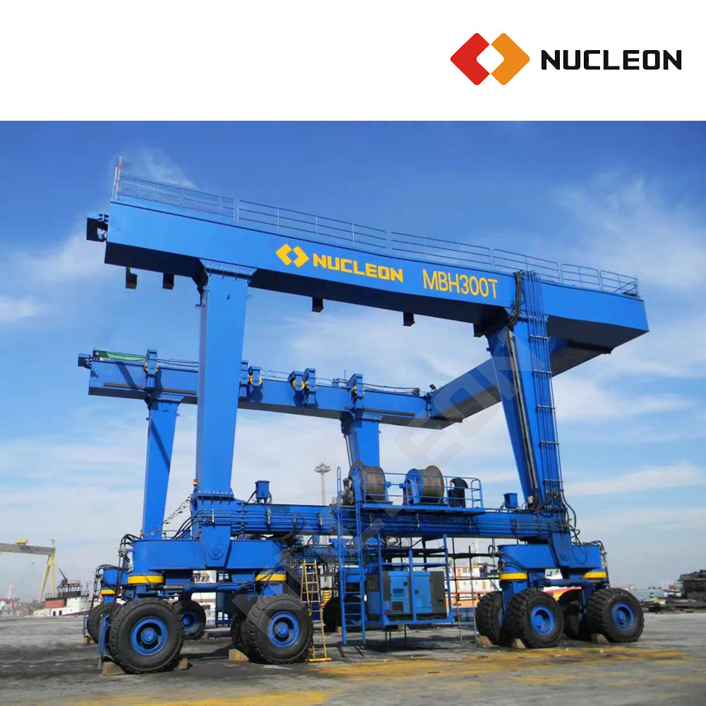 
                Nucleon 800 Ton All Wheel Steering Marine Boat Lift
            