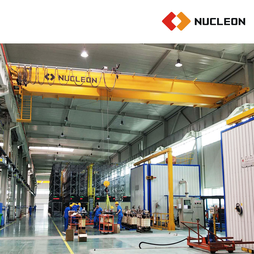 Nucleon Fem Standard 20 Ton Bridge Crane with Double Beam Electric Hoist Trolley