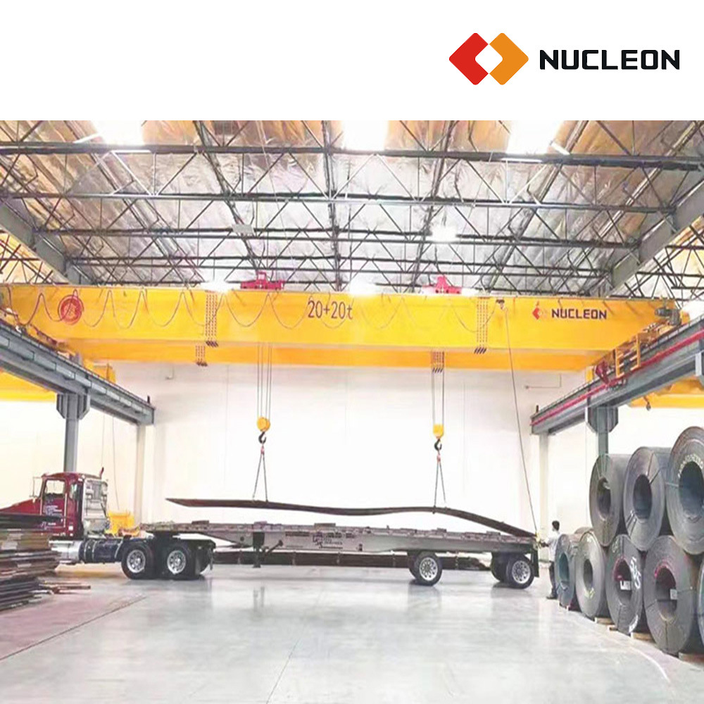 China 
                Nucleon Heavy Duty 40t viga doble techo eléctrico de la grúa de viaje
             proveedor