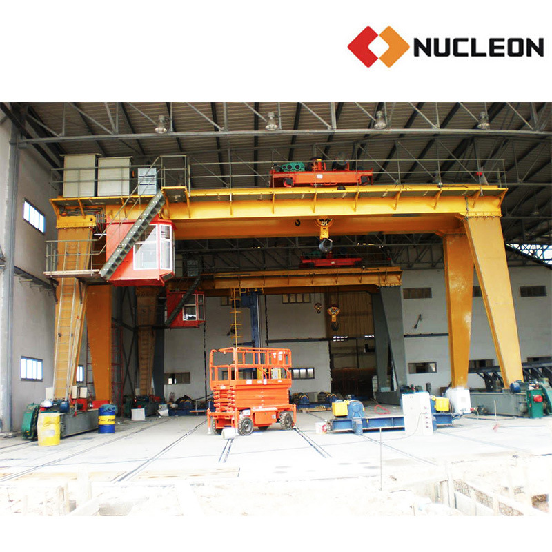 
                Nucleon Heavy Duty Outdoor Rail Mounted Overhead Hoist Gantry Crane 10t 15t with Operation Cabin
            