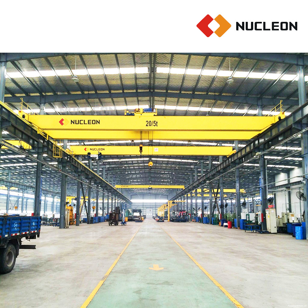 Chine 
                Nucléon 20t haute performance à double faisceau poutre de pont roulant de frais généraux pour l′atelier de chantier naval
             fournisseur