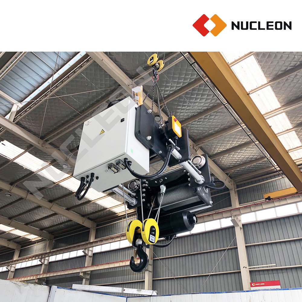 
                Nucleon 고성능 3톤 전기 와이어 로프 호이스트 펜던트 컨트롤 단일 기더 크레인
            