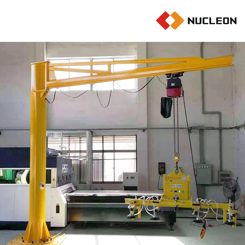 
                Nucleon High Quality 100 Kg - 1 Ton Lightweight Pillar Mounted Jib Crane for Workstation in Singapore
            
