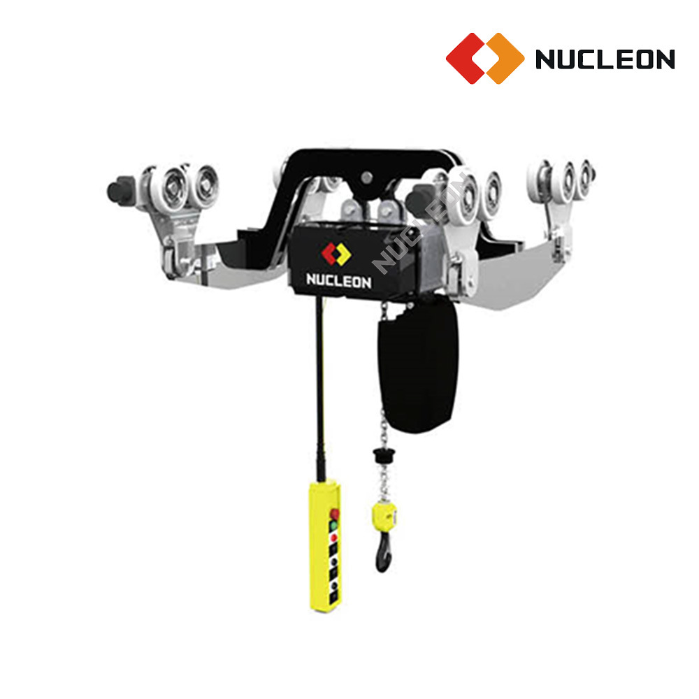 
                Nucleon High Quality Ergonomic 3 Ton Electric Chain Hoist for Two Monorail Track Beam
            