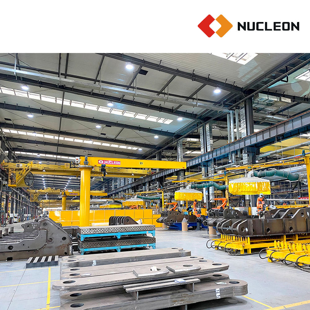 
                Nucoon Industrial Heavy Duty Column Mounted Electric Drive zwenkende Jib Kraan 2t voor Machining Shop
            