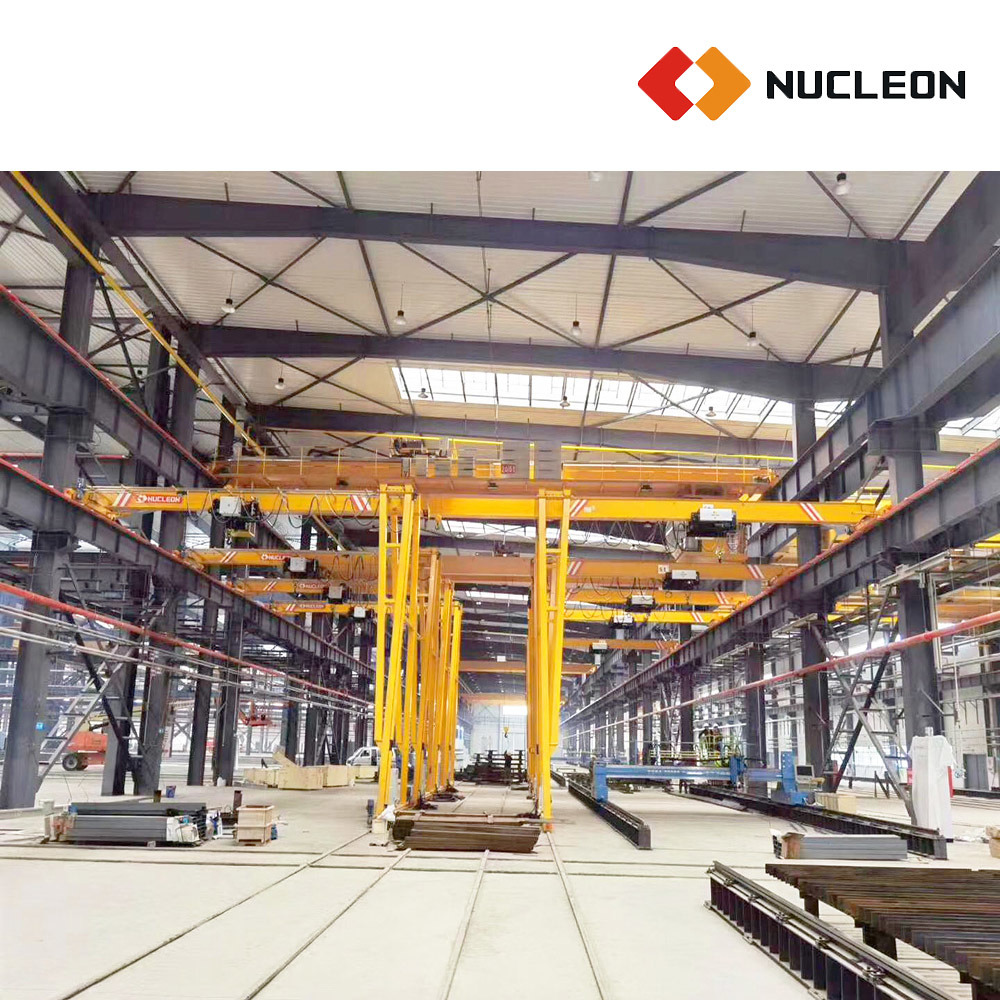 Nucleon Industrial Rail Mounted Gantry Crane 5t with Wireless Radio Remote Control