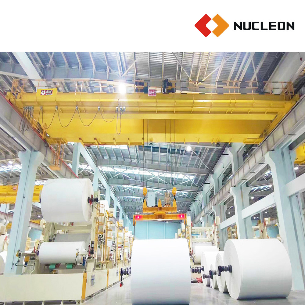 Nucleon Two Hoist Tandem Control Double Beam Bridge Crane for Textile Industry