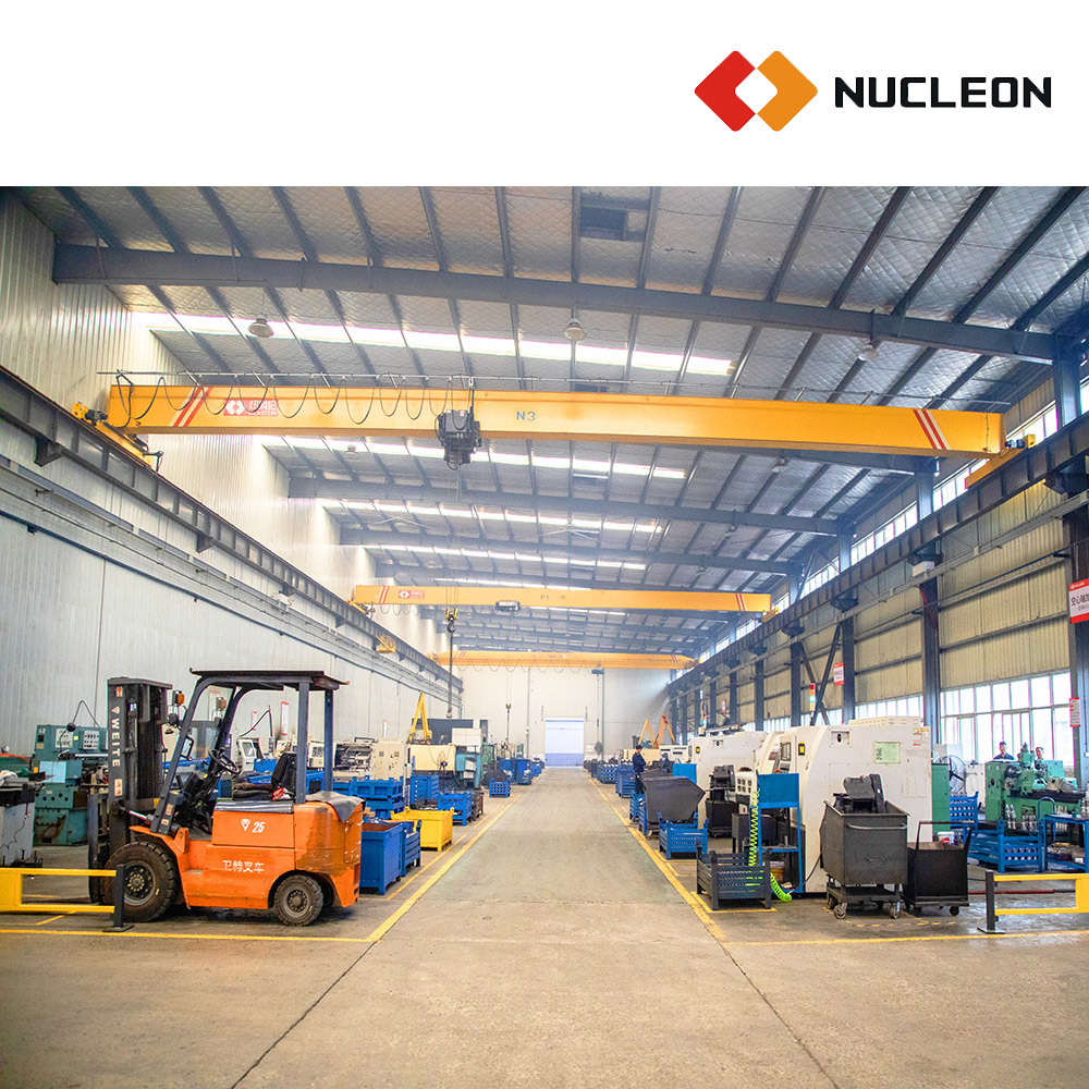 China 
                Nucleon Workshop HD Single Girder Overhead Bridge Crane 3 T for Warehouse
             supplier