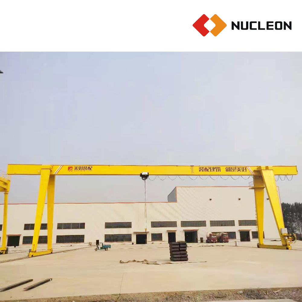 
                Outdoor Electric Hoist Operated Industrial Gantry Crane with Cantilever Beam for Storage Yard
            