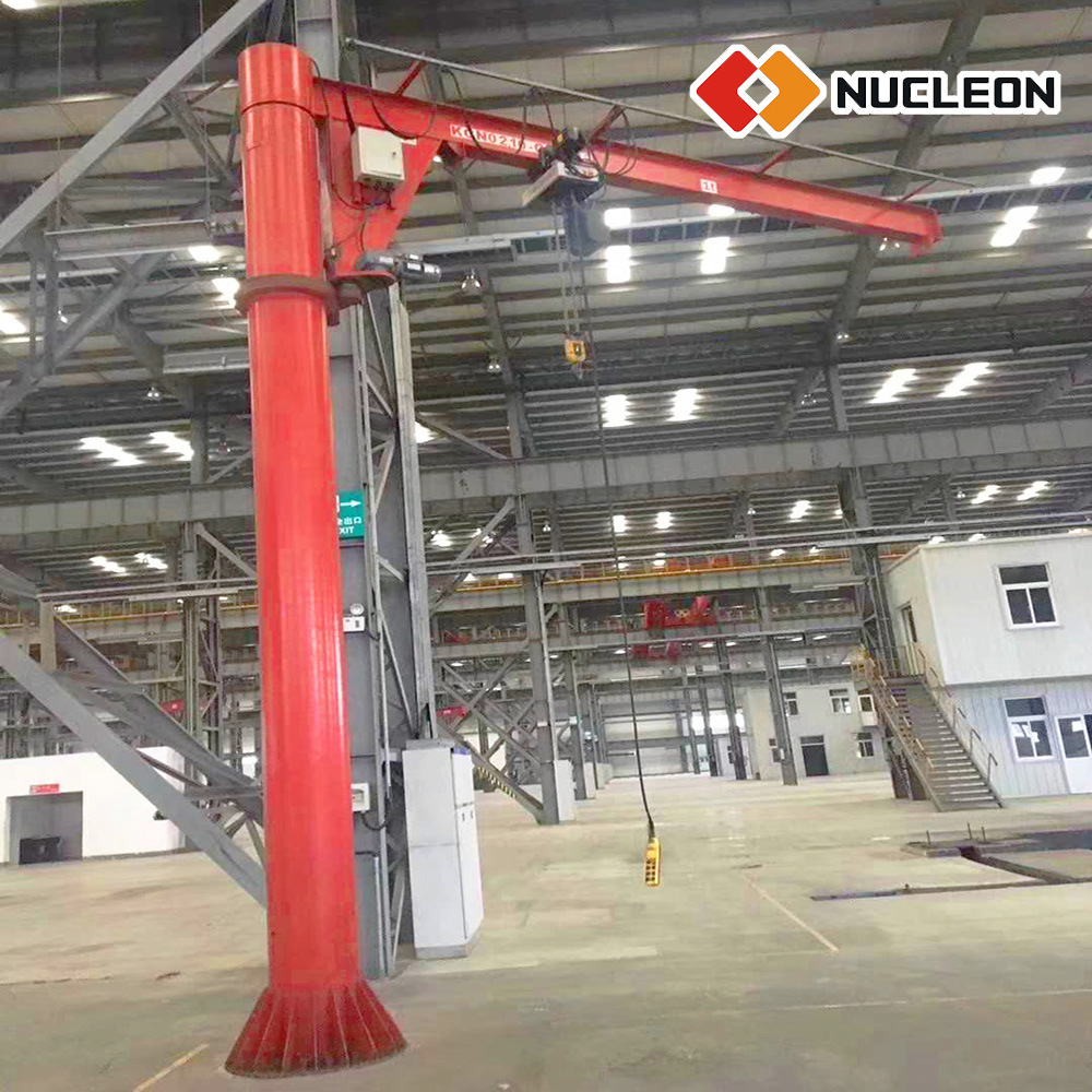 China 
                Post Beam Mounted Cantilever Arm Swinging Jib Crane Hoist 1t for Die Cast Machining Shop
             supplier
