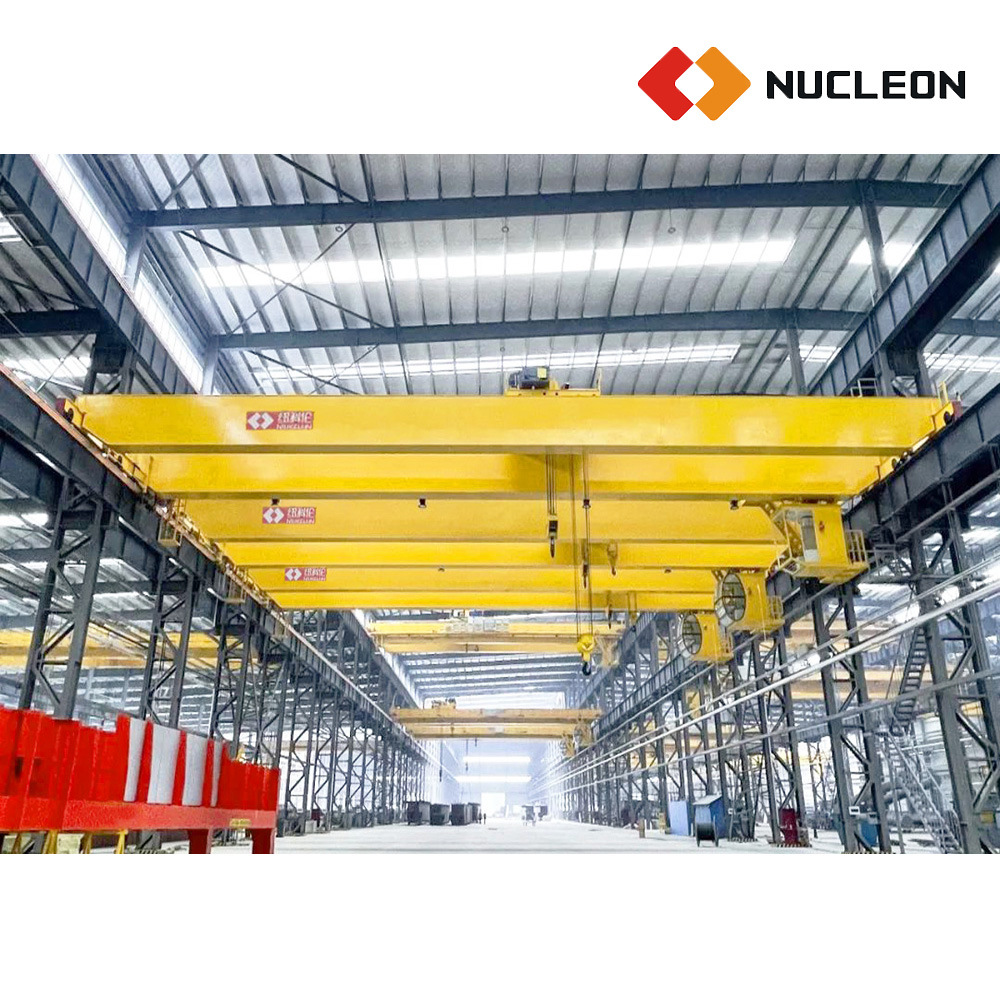 Steel Mill 30t Double Beam Overhead Travelling Electric Winch Crane M8 Class for Coil or Annealing Furnace Lifting