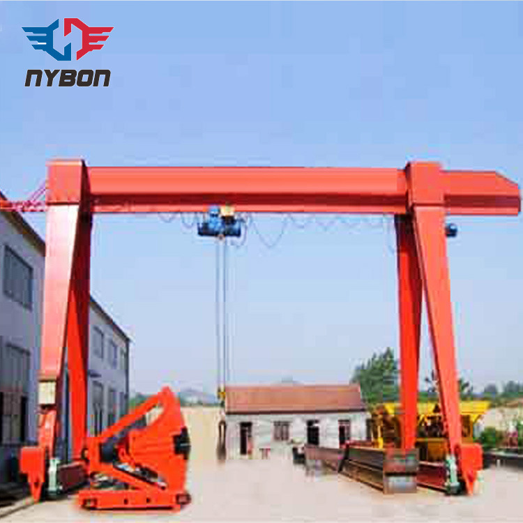 10ton Box Type Gantry Crane for Granite Factory with Cantilever