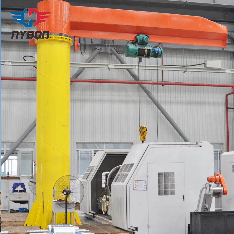 Assembly Shop Pillar Jib Crane with Electric Hoist 3 Ton