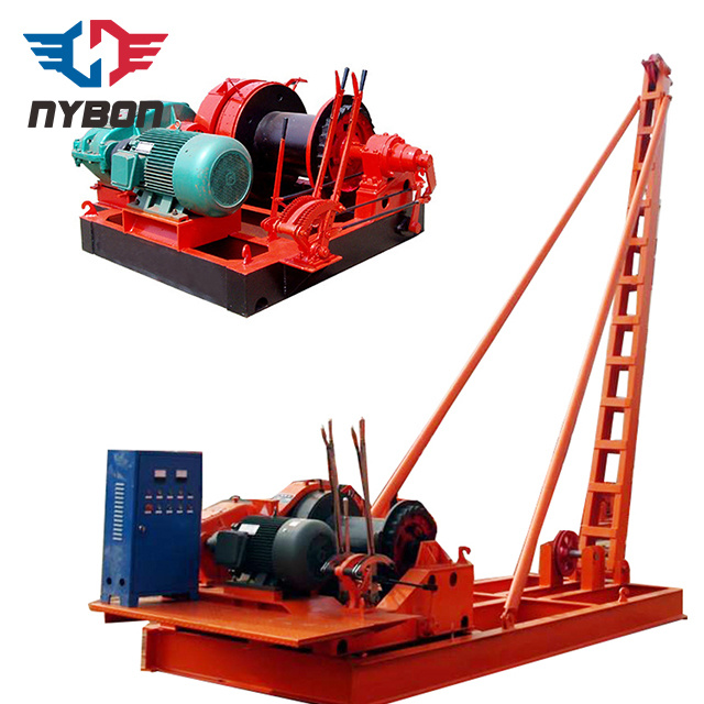 China Supplier Impact Times 5~6 Electric Freel Fall Winch Pile Driver with Drop Hammer