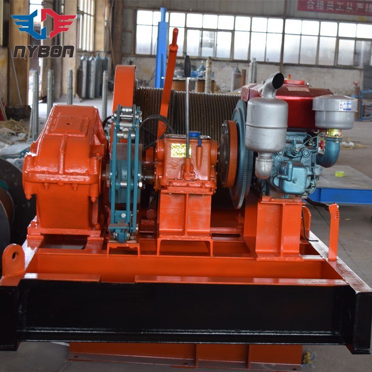 China Suppliers Diesel Engine Winch 5ton with Rope Groove