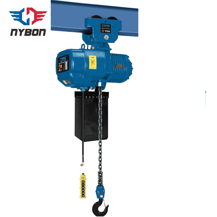Custom Design Motor Driven Electric Lifting Chain Hoist 7.5ton with Trolley