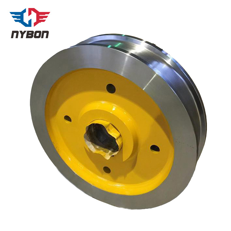 
                Aangepaste lichtmetalen Super Large Hot Forging Crane Wheels, Crane Rail Wheels, Train Wheels
            