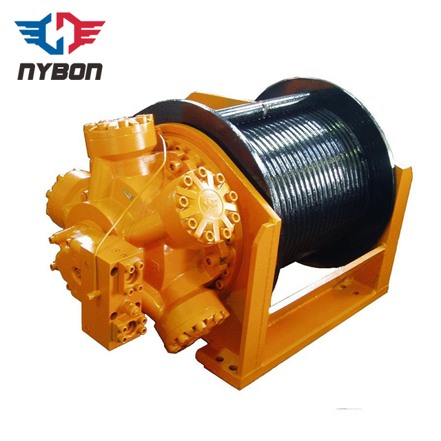 Deck Machine Wire Rope Pulling Hydraulic Winch 12 Ton