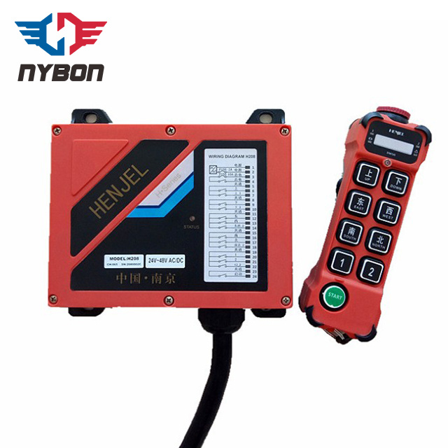 Henjel H208 Low or High Voltage Ce Certificate Wireless Remote Control for Overhead Crane