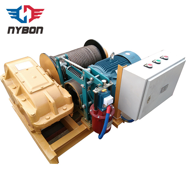 Large Capacity Single Drum 1-65 Ton Electric Winch with 500m Rope Capacity
