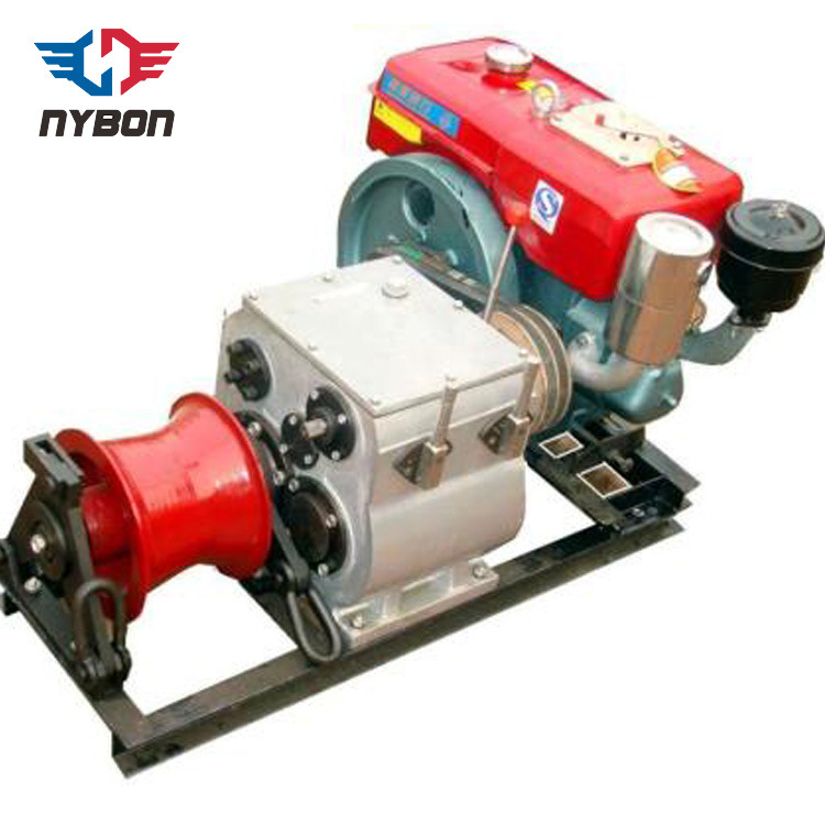 Large Capacity Wire Rope Boatyard Diesel Winch for Sale