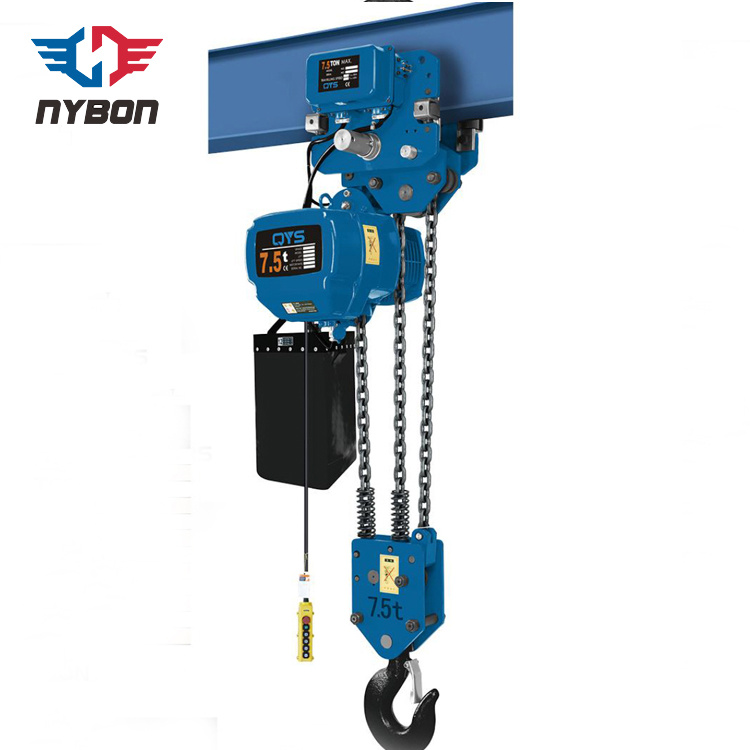 Low Noise 5 Ton Motorized Trolley Electric Chain Lifting Hoist