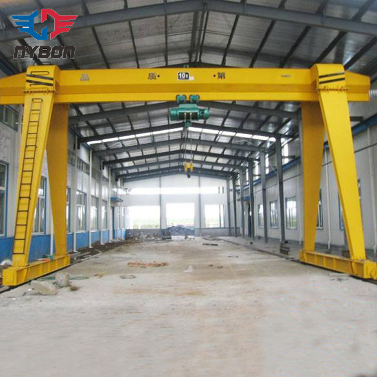 Mh 20 Ton Single Girder Box Type Electric Trolley Gantry Crane with CE Certificated