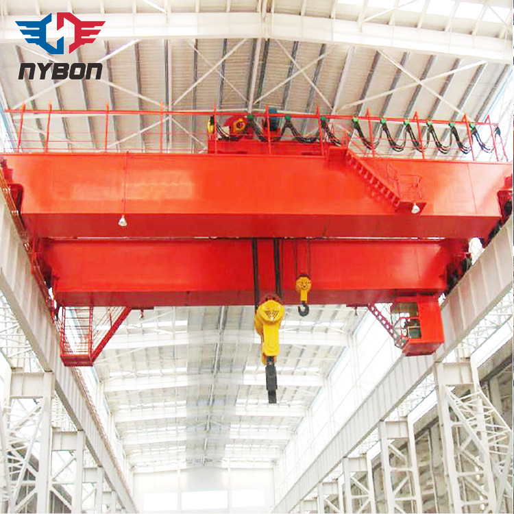 Qd Model Double Hook Large Capacity Quality Eot Crane for Worehouse with Warning Light