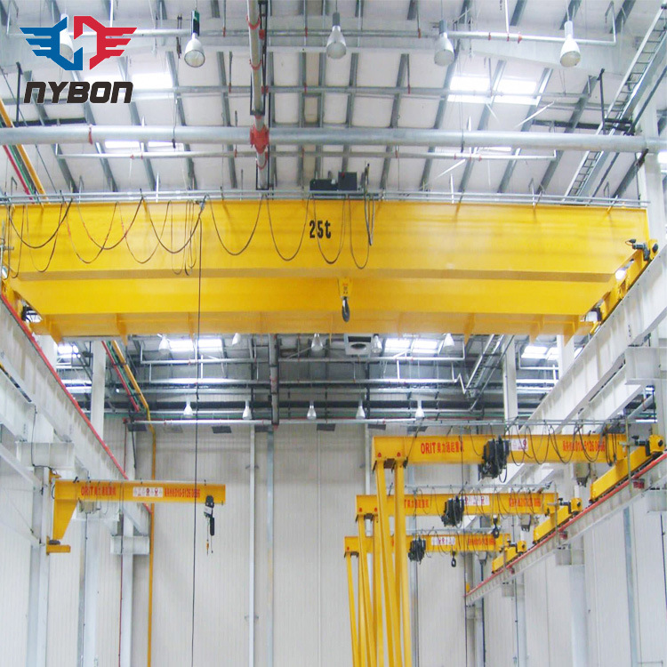 China 
                Qd Model Heavy Duty 50/10 Ton Double Girder Hook Type Overhead Crane
             supplier