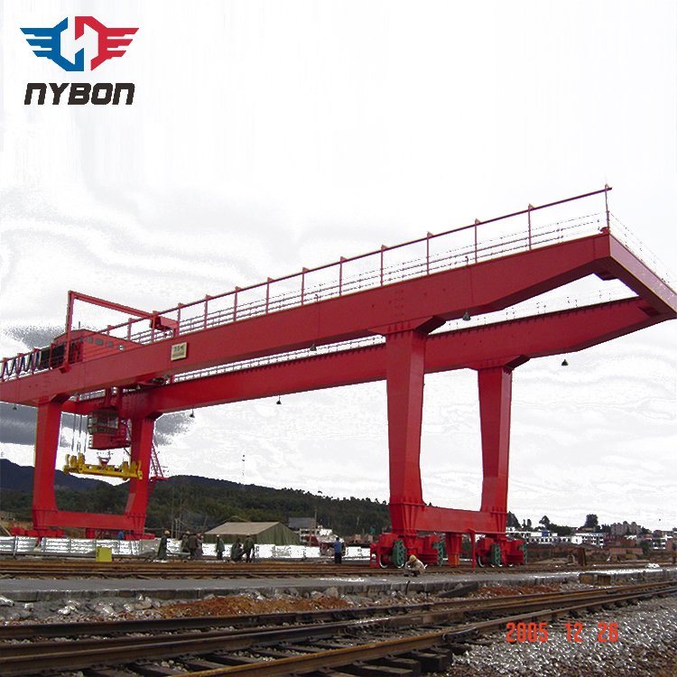 Rail Mounted Double Girder Container Gantry Crane for Container Yard and Railway Yard