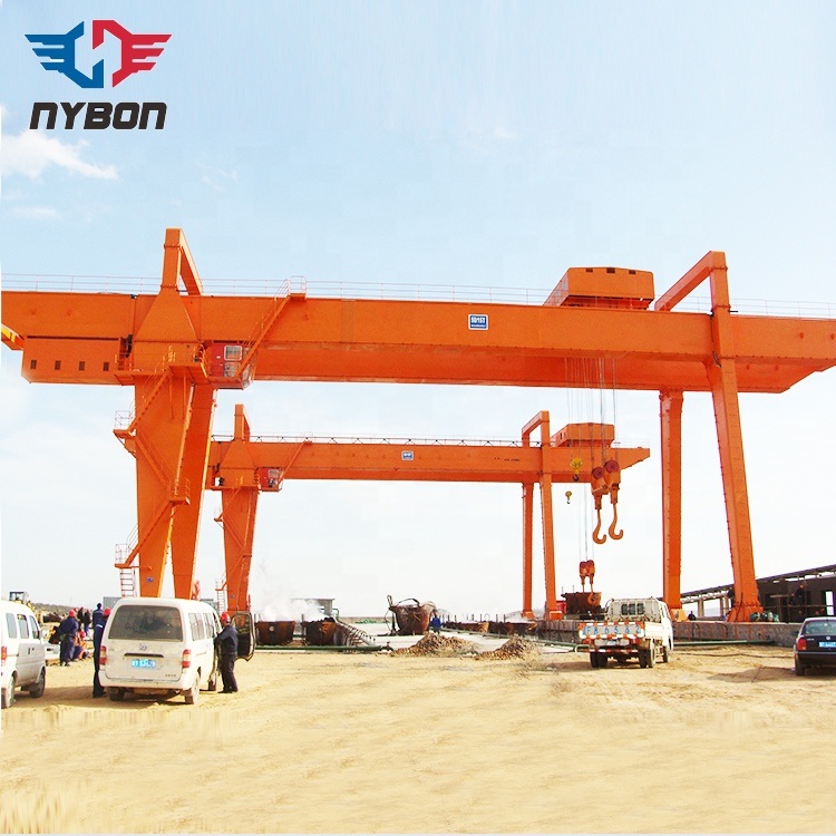 
                RMG rauscharm, hocheffizient, 50t 60t 65t 70t-Schiene Montierter Container-Portalkrane, verwendet in Hafenhöfen
            
