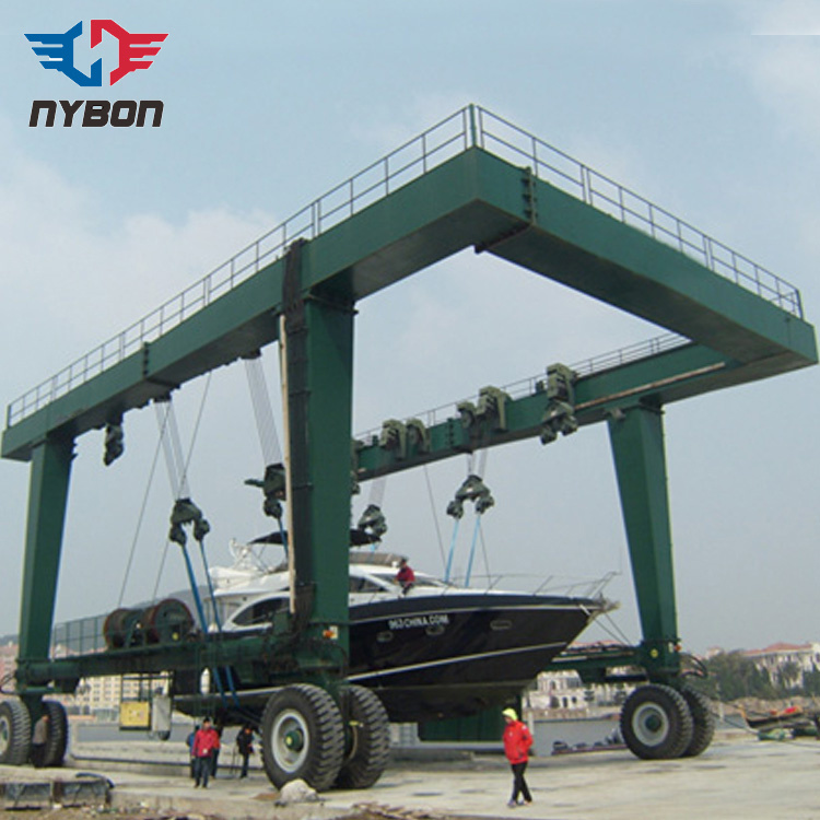 
                Rubber Tyred Gantry Crane for Boat Lifting
            