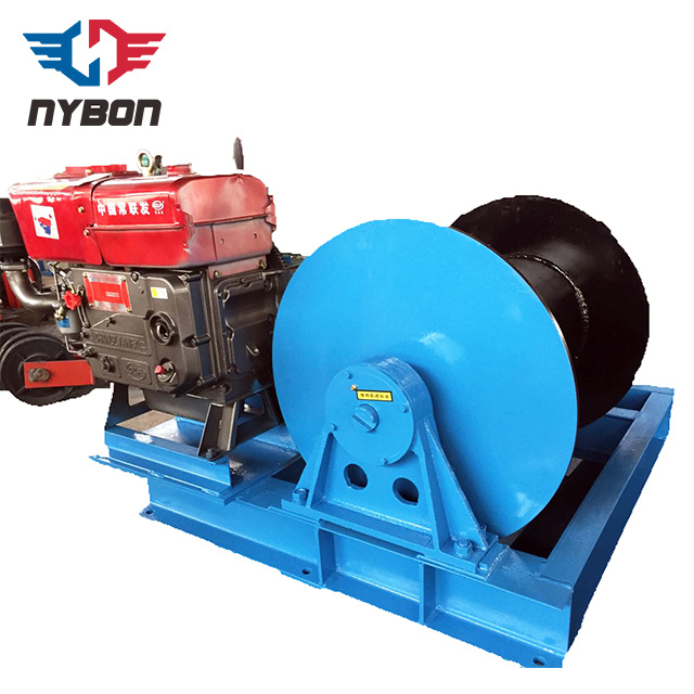 Samll Light Duty 5 Ton Diesel Engine Powered Winch