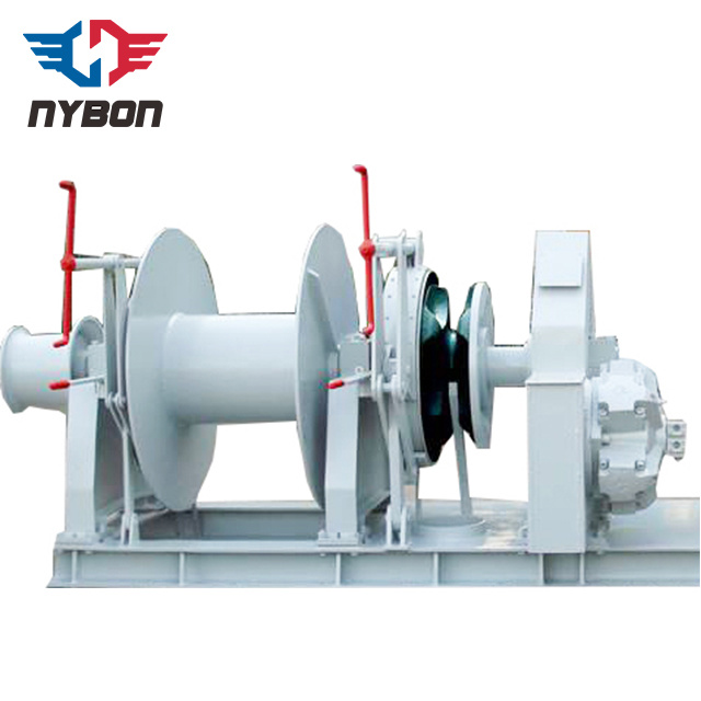 Single Chain Drum Barge Anchor Hydraulic Winch for Salvage Ship