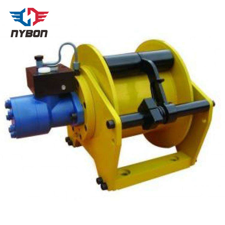 Single Drum Various Speed Towing Wire Rope Hydraulic Winch 10 Ton