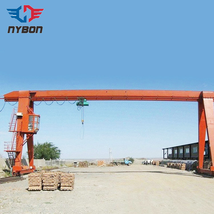 Wide Span Electric Motor Gantry Crane Price with Railway