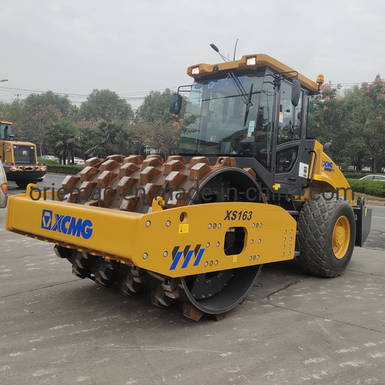 China 
                16 Ton novo acionamento hidráulico XS163 tambor único rolo de estrada com Padfoot
             fornecedor