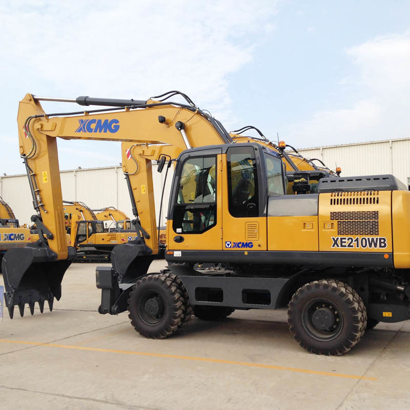 
                20 Ton 0,9 Cbm Xe210wb Escavadeira de rodas Preço para venda
            