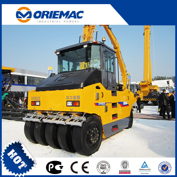 China 
                20 ton XP203 Asfalt Road Pneumatic Tire Road Roller in Algerije
             leverancier