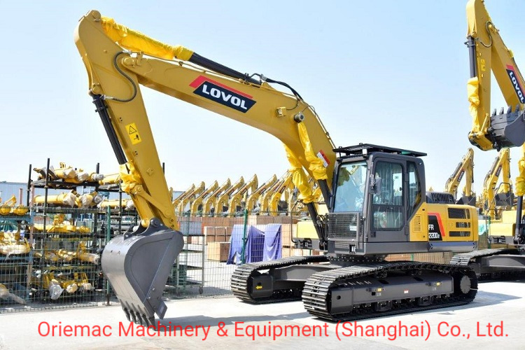 22 Ton Small Crawler Excavator Lovol Fr220d Digger with Cummins Engine in Peru