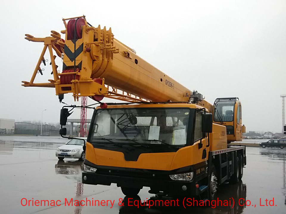 China 
                25 Ton 5 Section Boom Hydraulic Mobile Crane Qy25K-II
             supplier
